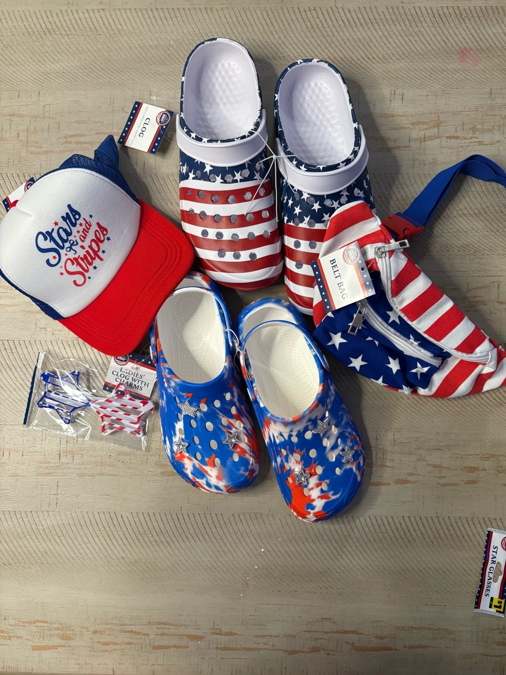 🇺🇸 Patriotic Summer Accessories – New With Tags 🇺🇸